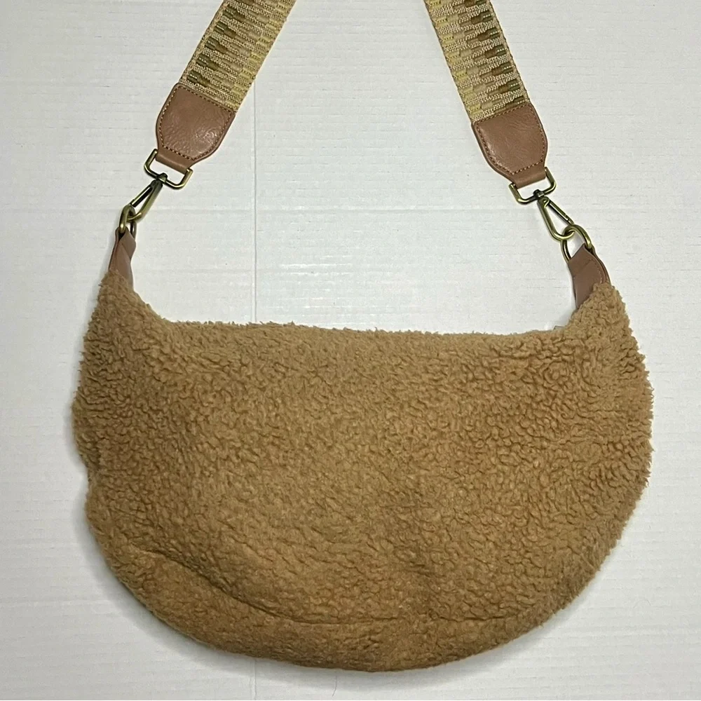 Anthropologie Sherpa Crossbody Bag
